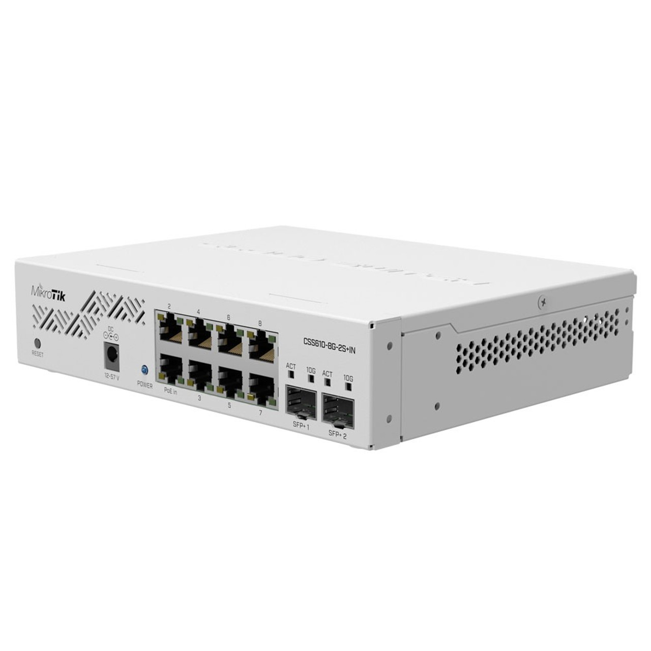 Mikrotik Switch 8x Gigabit Ethernet Ports 2x SFP+ Ports for 10G