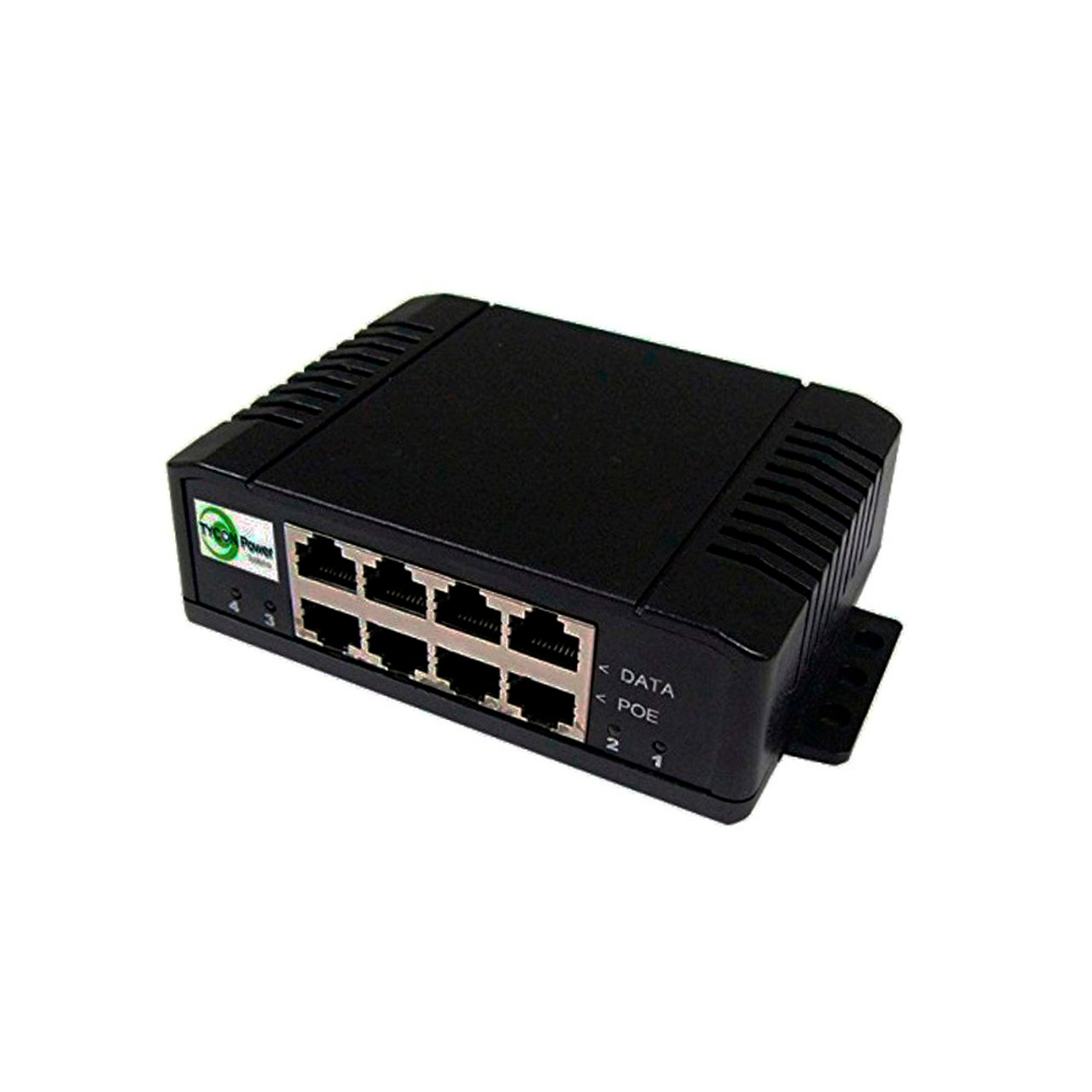 Tycon Mid Span. 1A per port. Gigabit PoE Injector. 4 ports with 1-4