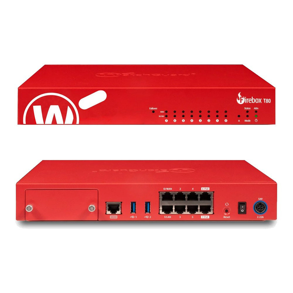 WatchGuard WGT80023-US FireBox T80 Network Security Appliance