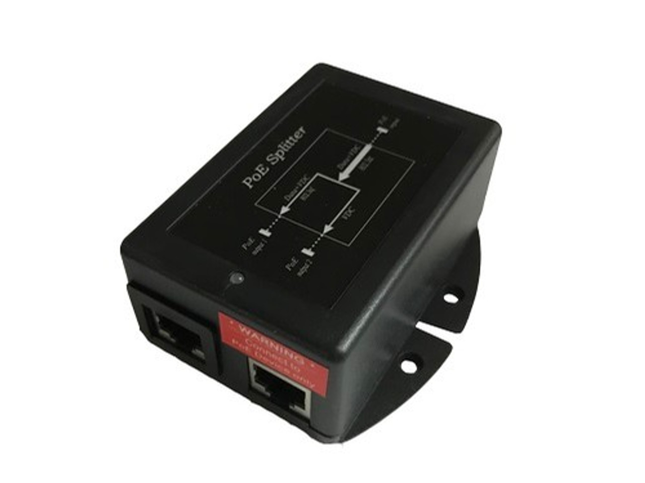 802.3at PoE Input to 802.3af and Passive PoE Outputs, Active Splitter