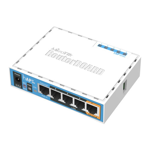Mikrotik hAP ac lite Access Point Dual-Concurrent 2.4/5GHz w/ 5x Ethernet Ports (INTERNATIONAL)