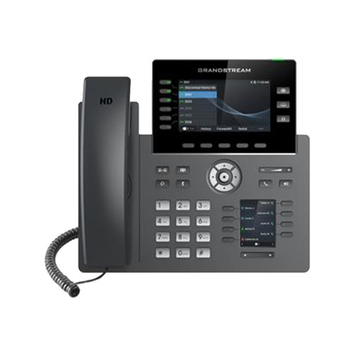 Grandstream GRP2616 6 lines Carrier-Grade IP Phone Dual-band 11ac Wi-Fi 6 SIP accounts VoIP phone integrated Bluetooth USB Dual LCD screens