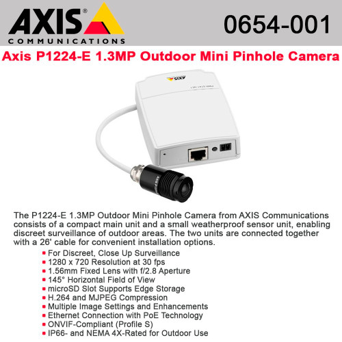 AXIS P1224-E Network Camera CCTV outdoor 10/100 MJPEG H.264