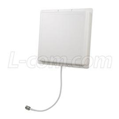 L-Com HG908P-RSP 900 MHz 8 dBi Flat Patch Antenna - 4ft RP-SMA Plug Connector