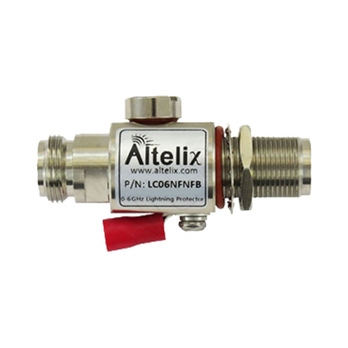 Altelix LC06NFNFB Coaxial Lightning Protector 50 Ohm N-Female to N-Female 0-6 GHz Bulkhead