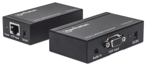 Manhattan VGA Cat5/5e/6 Extender Extends video and audio signals up to 300m