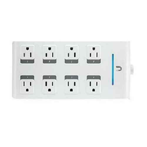 Ubiquiti mPower Pro Power  with Wifi Connectivity 8 Port Power Outlet, 802.11b/g/n, 16 MB RAM, 8 MB Flash, Per port power sensing. Wall-Mounting Bracket (Kit Included) 