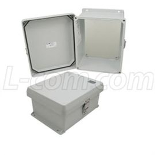 L-Com NB100805-KIT01 10x8x5 Enclosure with Blank Non-Metallic Mounting Plate