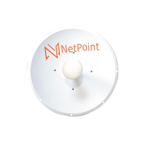 NetPoint NP2 3FT 34dBi 4.9 - 6.4GHz Parabolic Antenna W/ RP-SMA cables