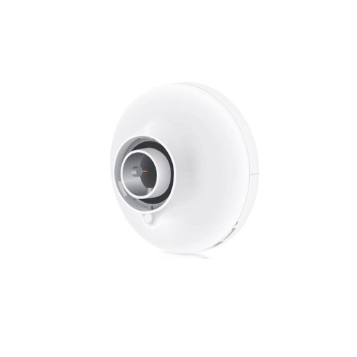 Front view of Ubiquiti PS-5AC-US highlighting the integrated horn antenna with a tight beamwidth with airPrism technology
