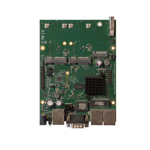 Mikrotik RouterBOARD RBM33G Powerful OEM board 3x Gigabit LAN and 2x miniPCIe slots