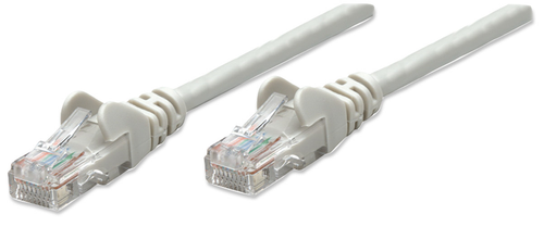 Intellinet Network (318921) Network Cable, Cat5e, UTP, RJ-45 Male, 1.0 m (3 ft.), Gray