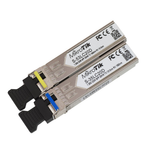 Mikrotik SFP Transceiver Pair 1.25G 20km with LC Connector