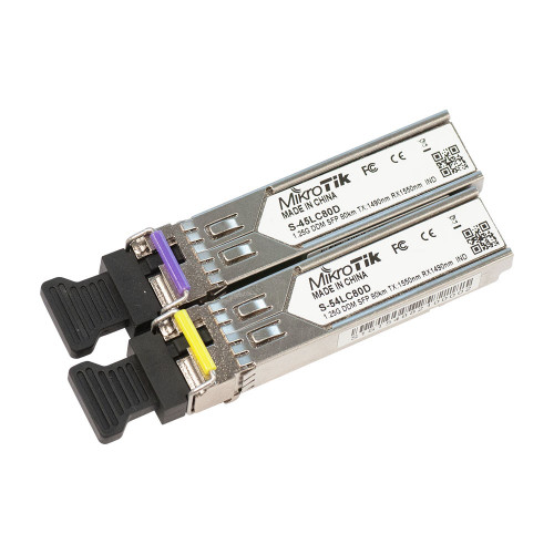 MikroTik S-4554LC80D Pair of SFP 1.25G Module