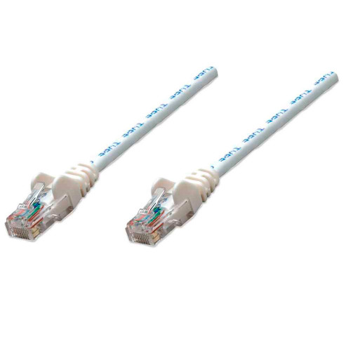 Intellinet 320689 Cat5e UTP Ethernet Patch Cable, 2 m (7 ft.), RJ45 Male-to-Male, White