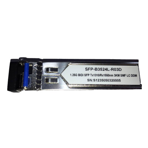 SFP-B3524L-R03D 1.25G BIDI SFP Tx1310nm / Rx1550nm 3km SMF LC DDM