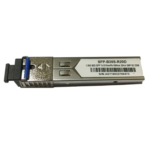 SFP-B35S-R20D 1.25G BIDI SFP Tx1310nm / Rx1550nm 20Km SMF SC DDM