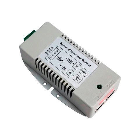 Tycon 18-36VDC IN. 56V 50W Passive PoE OUT. DC to DC Converter and Gigabit Passive PoE Injector