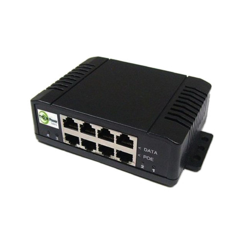 Tycon Mid Span. 1.8A per port. 4 port Gigabit Passive PoE UniVolt Injector, VIN=VOUT