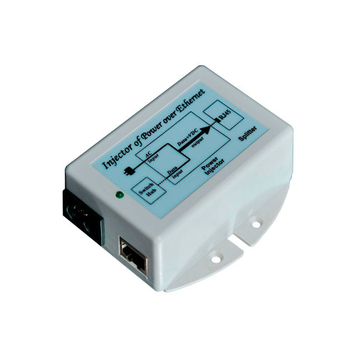 Tycon 100-240VAC Autoranging IN. 18V 18W Gigabit Passive PoE Injector Surge Protected. US Power Cord
