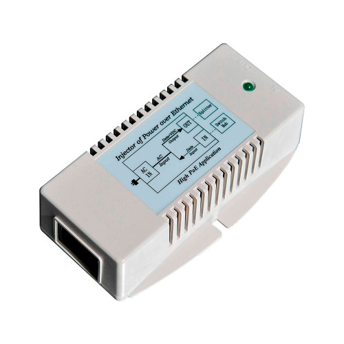 Tycon 100-240VAC Autoranging IN. 24V 36W Gigabit Passive PoE Injector Surge Protected US Power Cord