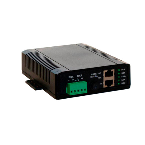 Tycon PoE/Solar 8A Dual input Battery Charging Controller 12V IN. 48V PoE out. Up to 100W panel