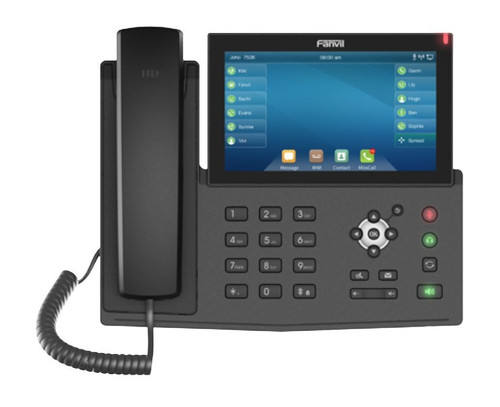 Fanvil high-end enterprise IP Phone 20 SIP accounts 7'' Touch LCD bluetooth gigabit PoE HD audio video calls