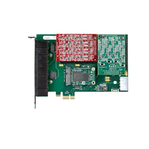 Digium 1A8A01F 8 Port Modular Analog PCI 3.3/5.0V Card, No Interfaces And HW Echo Can