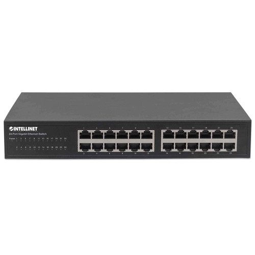 Intellinet 561273 24-Port Gigabit Ethernet Switch 24 x 10/100/1000 Mbps RJ45 Ports, IEEE 802.3az En