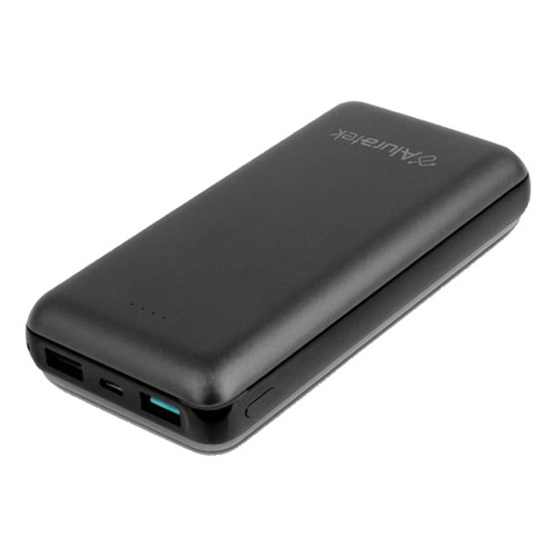 Aluratek ASPB20KF 20,000 mAh Portable Power Bank with Qualcomm Quick Charge 3.0 and Dual USB-A Outputs
