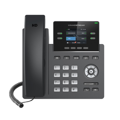 Grandstream GRP2612P Carrier-Grade IP Phone 2 SIP Accounts and 4 multi-purpose line keys with PoE