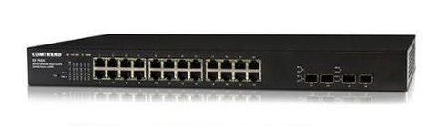 Comtrend GS-7624 24 port GB Ethernet Smart Lite PoE + Switch, 330w Power Budget
