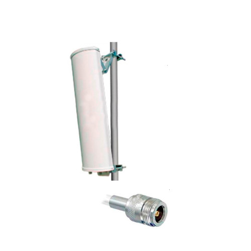 L-Com HG2414DP-090 2.4 GHz 14 dBi 90° Dual Polarized / Dual Feed Sector Antenna