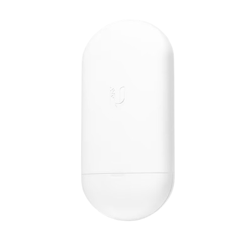 Front view of Ubiquiti Loco5AC-US showing its sleek, low-profile design, suitable for various deployment scenarios