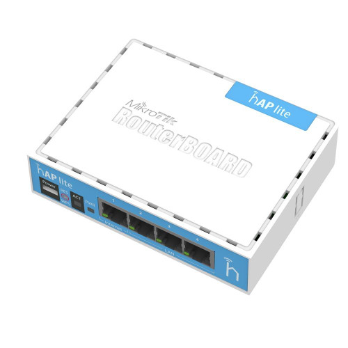 MikroTik RB941-2nD hAP lite 2.4GHz WiFi Router with 4 Fast Ethernet Ports