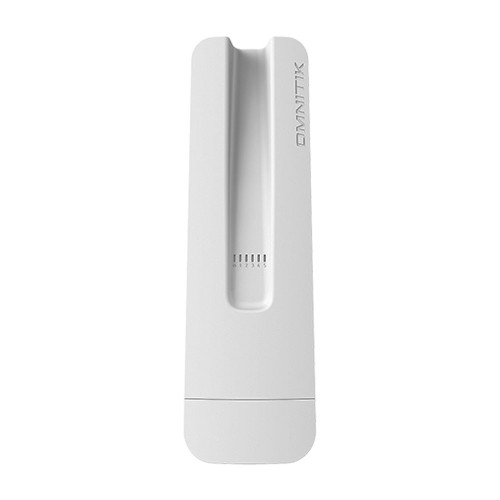 MikroTik OmniTIK 5 PoE ac US outdoor 5GHz access point front view with integrated omni antenna enclosure