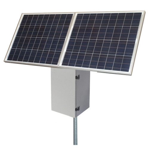 Tycon RemotePro40W Remote Power System. 200Ah Battery. 170W Solar. 12/24V MPPT Controller. Pole/Wall Mount Aluminum Enclosure
