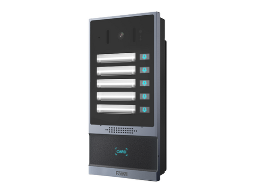 Fanvil i63 SIP Video Door Phone with 2MP Camera, 5 Speed Dial Buttons, IP66, RFID/NFC & ONVIF