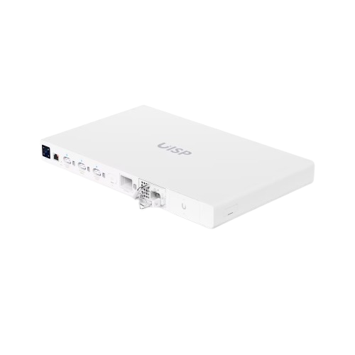 Front view of Ubiquiti UISP-P-PRO with multiple ports, including Power TransPort outputs