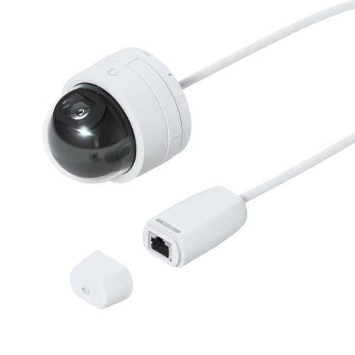Angled top view of UVC-G5-Dome-Ultra with cable