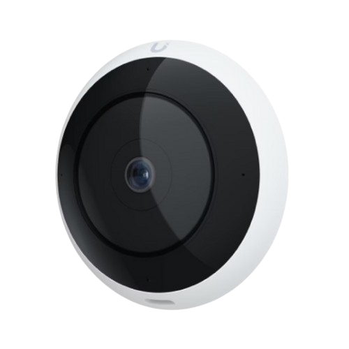 Front view of Ubiquiti UVC-AI-360-W AI 360 lens with panoramic field of view