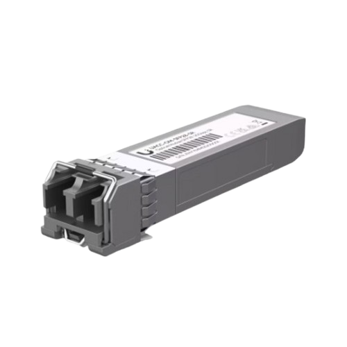 Front view of Ubiquiti UACC-OM-SFP28-SR highlighting its compact form factor designed for high-density installations