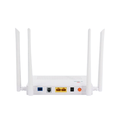 V-SOL HG323DAC-WBOX XPON ONT, AC1200 Dual-Band Wi-Fi 5, 2 Gigabit Ethernet Ports, 1 POTS/FXS Port, White Case