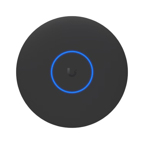 Front view of Ubiquiti U7-Pro-XG-B-U highlighting its suitability for ceiling installations in commercial and residential environments