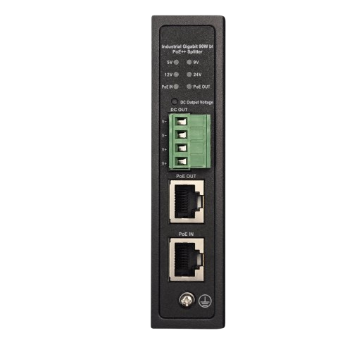 Tycon POE-SPLT-BT-UNI-P 90W Gigabit PoE Splitter Selectable 5–24V DC Out 802.3af at bt In+Out