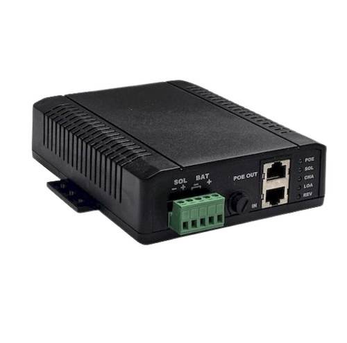 Tycon TS-SCPOE-12AT-G PoE Solar Charge Controller 12V Battery 802.3at Gigabit Dual Input DIN Rail