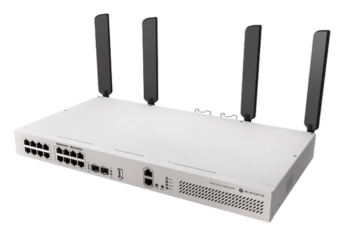 MikroTik CRS418-8P-8G-2S+5axQ2axQ-RM 16-Port Gigabit PoE+ L3 Managed Switch WiFi 6 Dual PSU