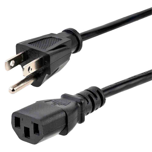 Iuron 3-Pin AC Power Cable 1M US Plug for Power Supplies and Network Equipment