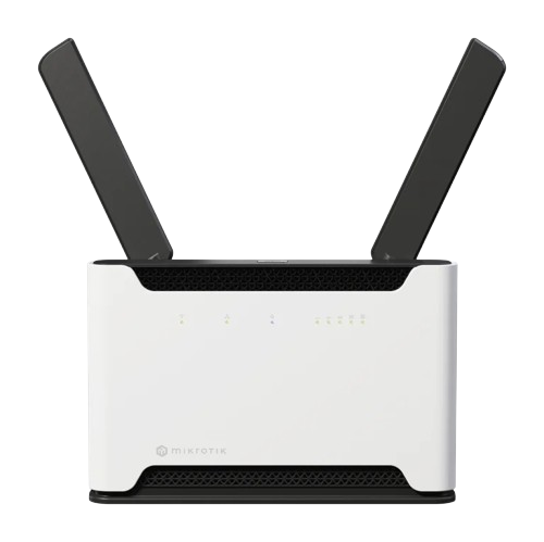MikroTik Chateau 5G R17 ax Router 4x Gbit 1x 2.5G Ports Wi-Fi 6 PoE+ ARM Quad-Core Passive Cooling