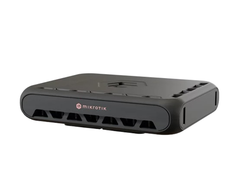 MikroTik MA53UG+HbeH hAP be³ Media WiFi 7 Triple Band Router 5x 2.5G Ethernet PoE USB
